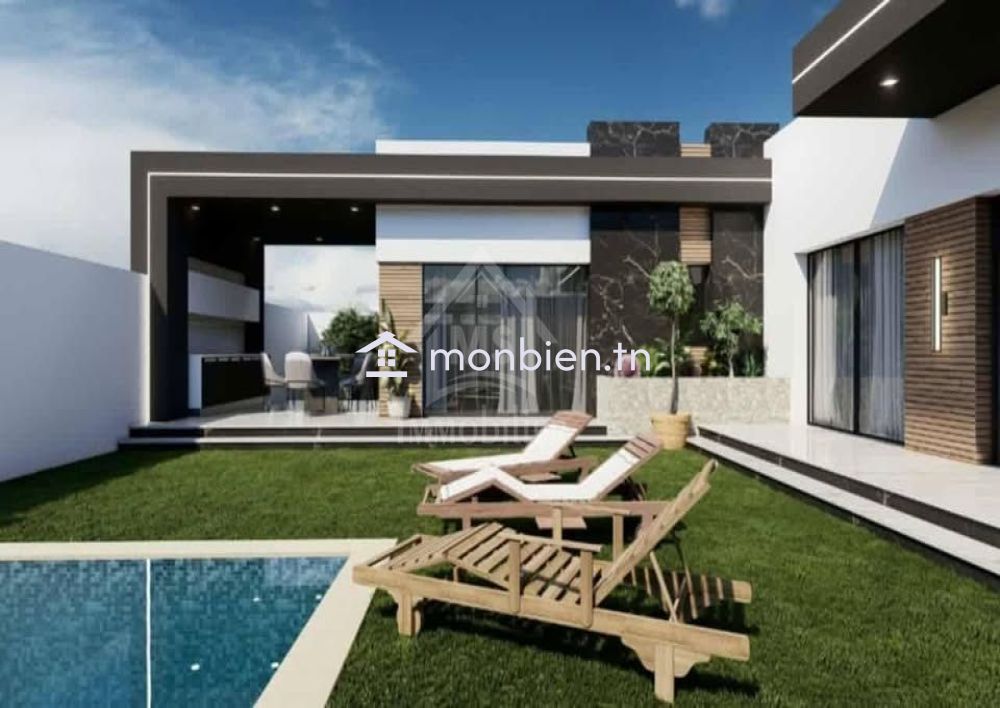 Villa Toute neuve S+3 avec piscine à Hammamet Sud à vendre 51355351