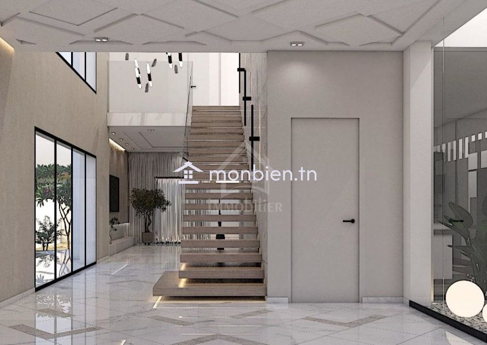 A vendre, villa sur plan S+5 à Yasmine Hammamet 51355351