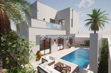 CONSTRUIRE UNE VILLA AVEC PISCINE À DJERBA EN TUNISIE ZU - RÉF P695