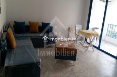 Location estivale: Appartement S+1 avec piscine à louer à AFH Mrezga 51355351