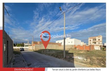 Terrain de 244 m² à 550 D le m²