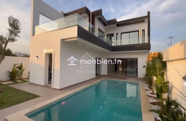 Villa S+4 toute neuve avec piscine à vendre à Hammamet Sud 51355351