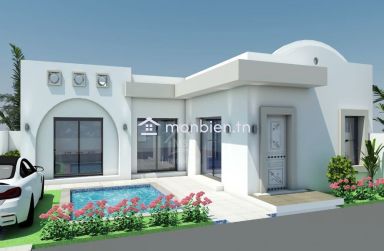 Villa S+2 sur plan avec piscine à vendre à Hammamet 51355351