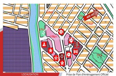 Terrain de 400m2 à 520 D le m2