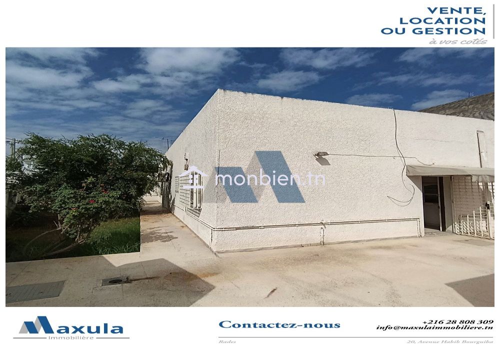 À VENDRE MAISON S+2 DE PLAIN PIEDS À RADES VILLE