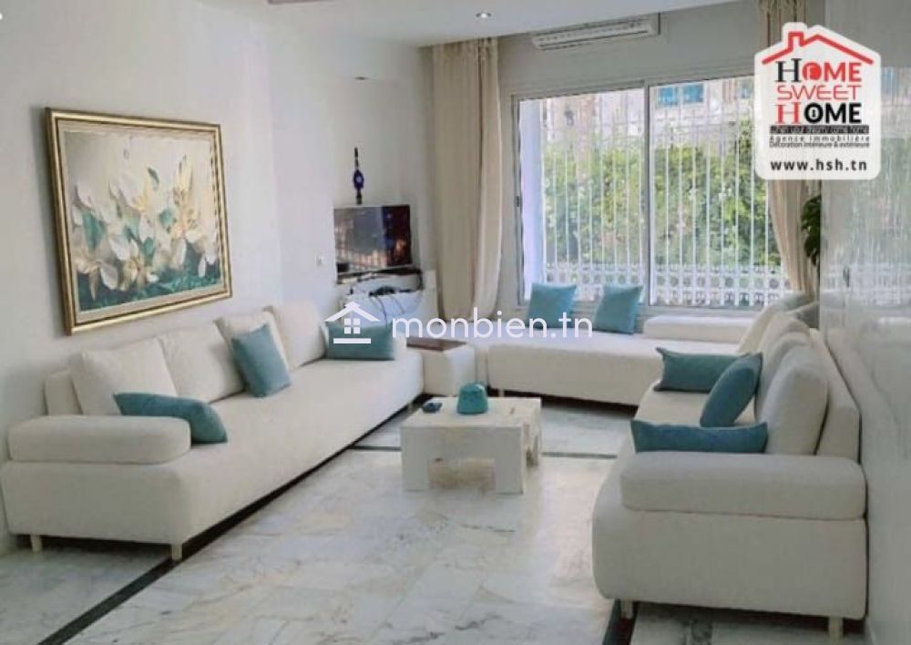 RDC de Villa Lorienya  Meublé à Louer à La Marsa Corniche