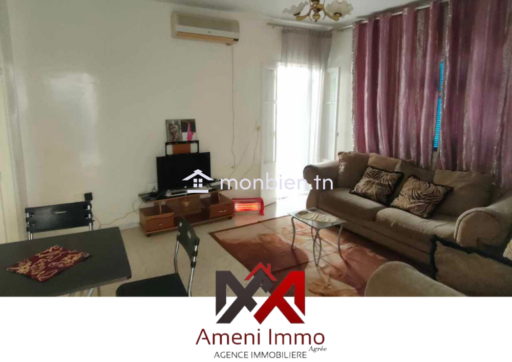 A louer un appartement meublé s+2 à El Mourouj 5.