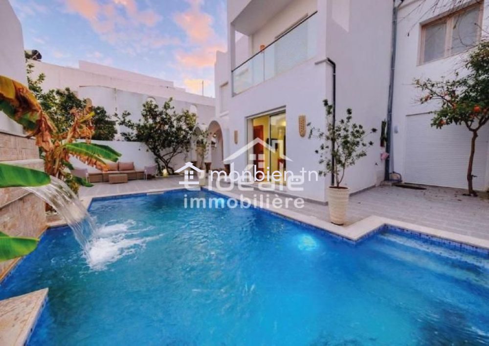 villa avec piscine à Hammamet location estivale