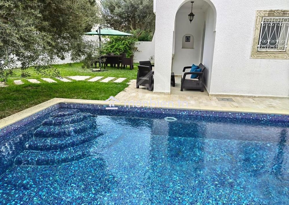 Location estivale: Villa S+3 avec piscine à louer à Hammamet Nord 51355351