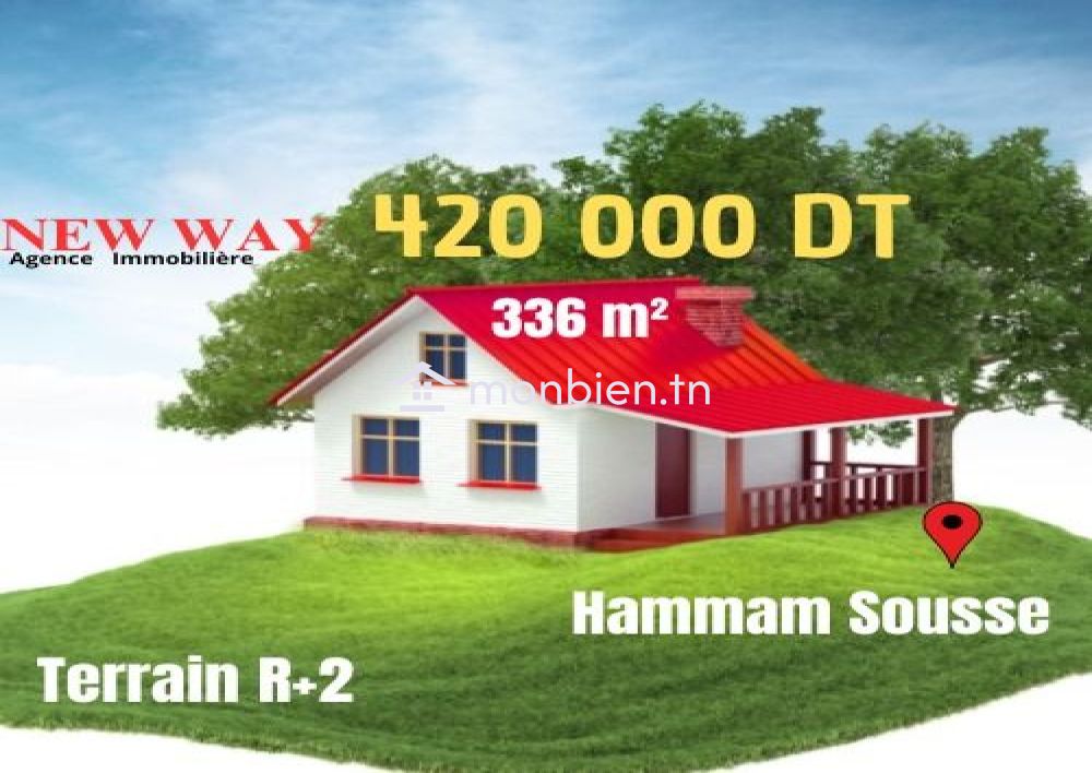 Terrain à Hammem Sousse, dans un quartier résidentiel et calme