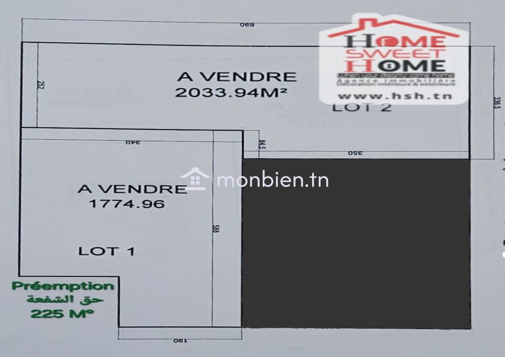 Terrain Coleen À Vendre À Bhar Lazreg