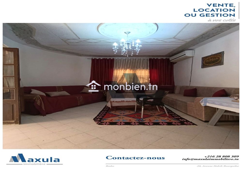 À VENDRE MAISON D’ANGLE S+5 À RADES MALLEHA