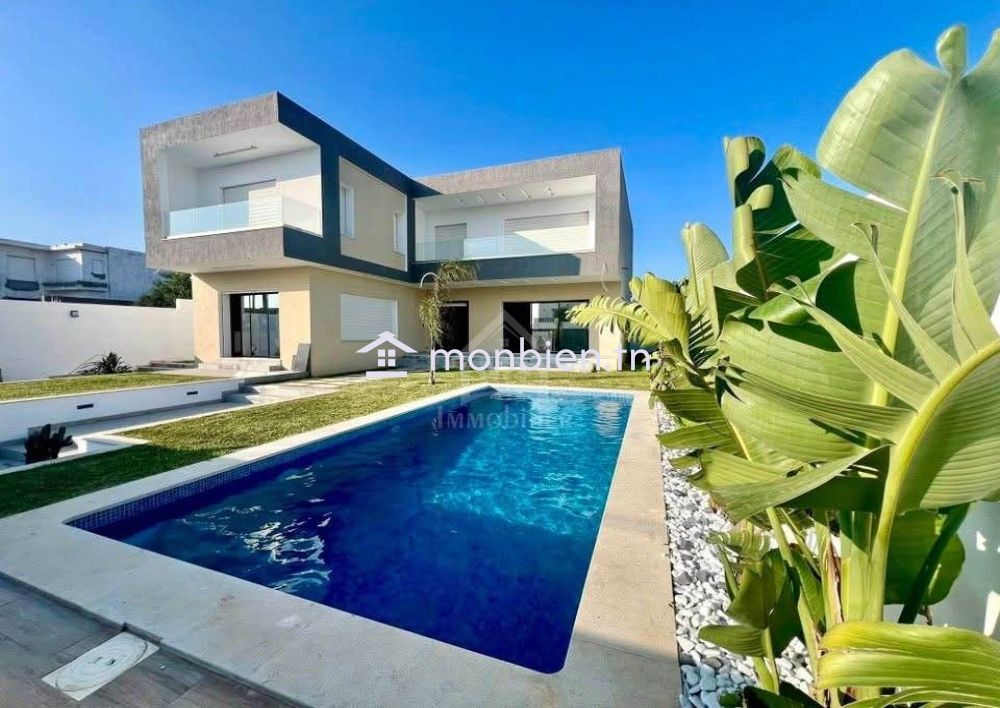 Villa S+5 toute neuve avec piscine à vendre à Hammamet Sud 51355351