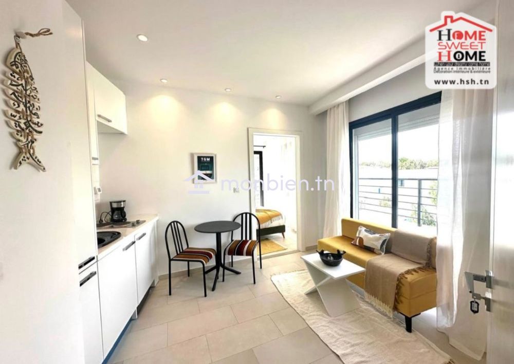 Appart S1 La Douce  Meublé à Louer à La Marsa Plage