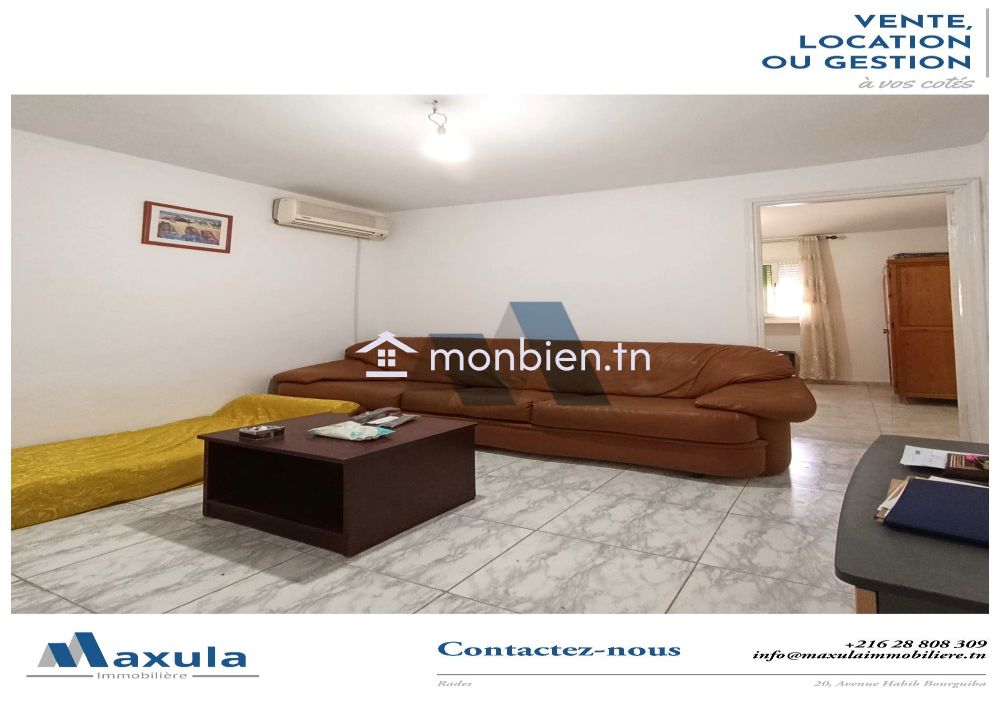 À LOUER APPARTEMENT S+1 MEUBLÉ À RADES 2