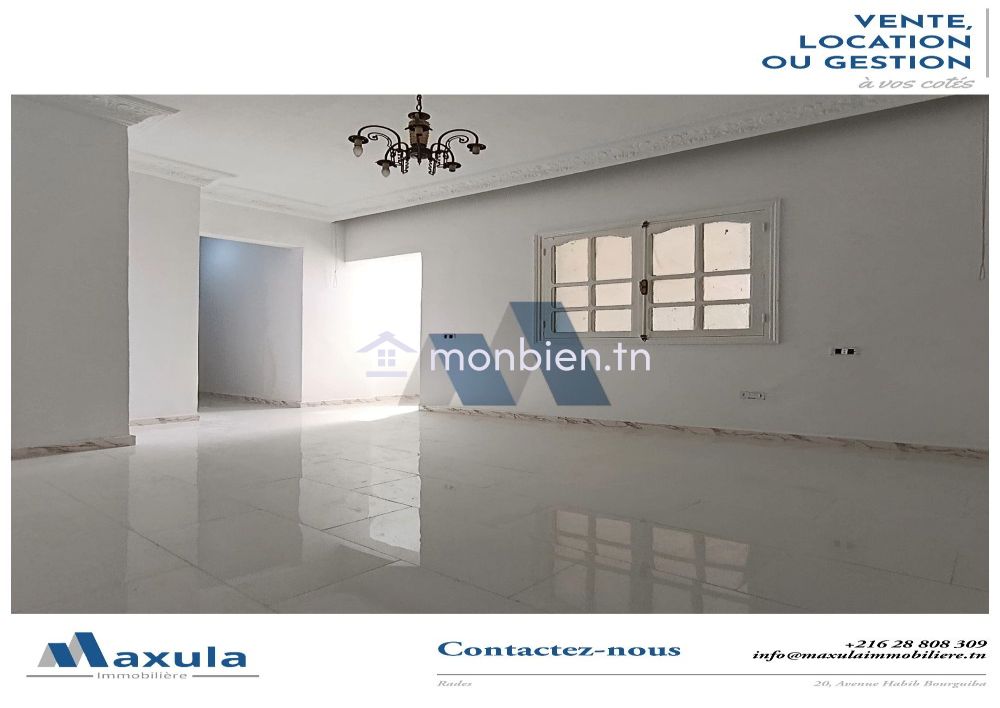 À LOUER APPARTEMENT S+1 À RADES MRAH