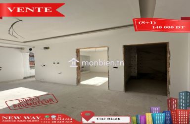 (S+1) Directe Promoteur à Cité Riadh