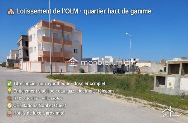 🌊 Terrain de coin 444 m² à 300 m de la plage – Borj-Cédria