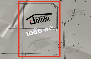Terrain Constructible 1000 m² a Borj Louzir