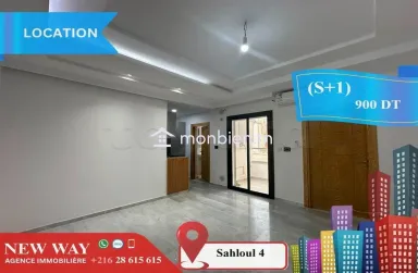 Appartement (S+1) à Sahloul 4