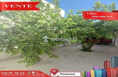Villa de Plain Pied à Sousse, Proche de toutes Commodités