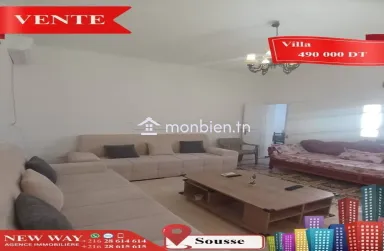 Villa de Plain Pied à Sousse, Proche de toutes Commodités