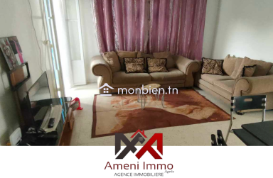 A louer un appartement meublé s+2 à El Mourouj 5.