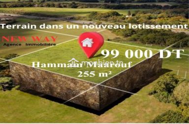 Terrain à Cité Riadh Hammem Maarouf dans un nouveau lotissement approuvé