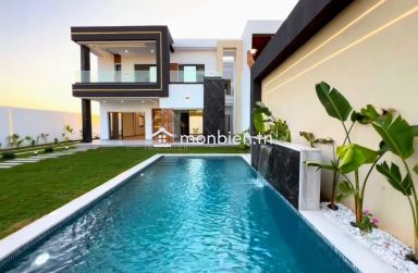 Villa toute neuve S+5 avec piscine à vendre à Hammamet Sud 51355351