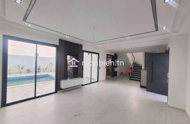 VILLA NEUVE AVEC TITRE BLEU À TEZDAINE DJERBA ZA