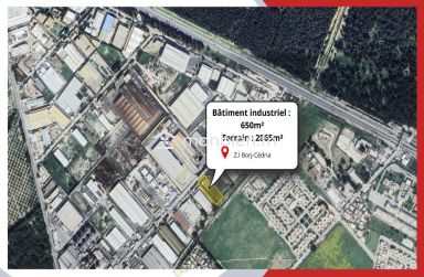 Bâtiment industriel de 650 m² sur un terrain de 2865 m²