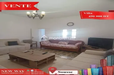 Villa de Plain Pied à Sousse, Proche de toutes Commodités
