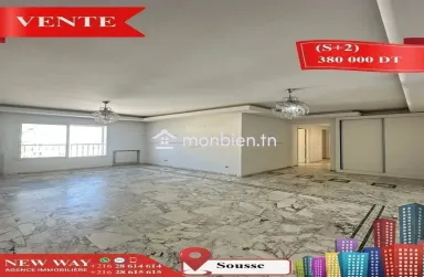 (S+2) à Sousse Vue sur Mer avec Place de Parking