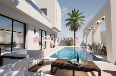 CONSTRUIRE UNE VILLA AVEC PISCINE À DJERBA EN TUNISIE ZU