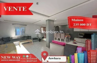 Maison de plain pied à Jawhara avec meubles