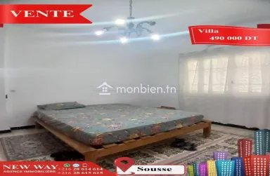 Villa de Plain Pied à Sousse, Proche de toutes Commodités