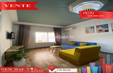 (S+1) à Cité Riadh 5 avec Meubles
