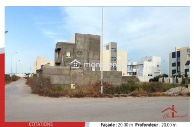 Terrain de 400m2 à 670 TND le m2