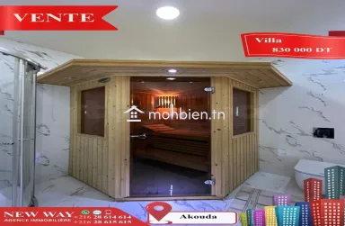 Villa de Plain Pied à Akouda dans un Quartier Résidentiel