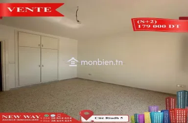 Appartement (S+2) à Cité Riadh 5