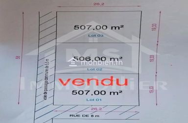 2 lots de terrain vue de mer à vendre à Hammamet Nord 51355351