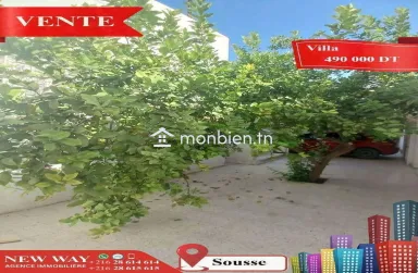 Villa de Plain Pied à Sousse, Proche de toutes Commodités