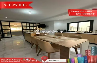 Etage de Villa (S+3) à Sahloul avec Place de Parking