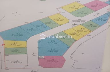 Terrain à Cité Riadh Hammem Maarouf dans un nouveau lotissement approuvé