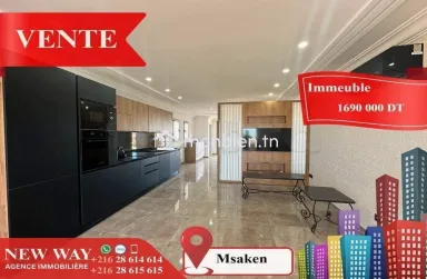 Immeuble de 8 Appartements à Msaken Nouvelle Construction