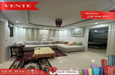 Maison à Jawhara (Oued Ghnim) Proche de toutes Commodités