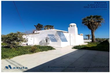 À LOUER VILLA S+4 À USAGE BUREAUTIQUE FACE À LA MER DE RADES PLAGE