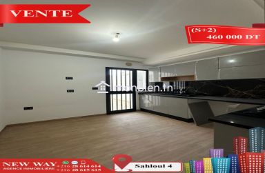 (S+2) Directe Promoteur à Sahloul 4 avec Place de Parking