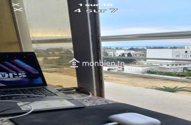 Vue mer + 3 min de corniche à Nabeul  S+2 meublé + clim ❄️ dans résidence moderne sécurisée avec ascenseur