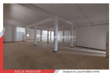 Bâtiment industriel de 650 m² sur un terrain de 2865 m²